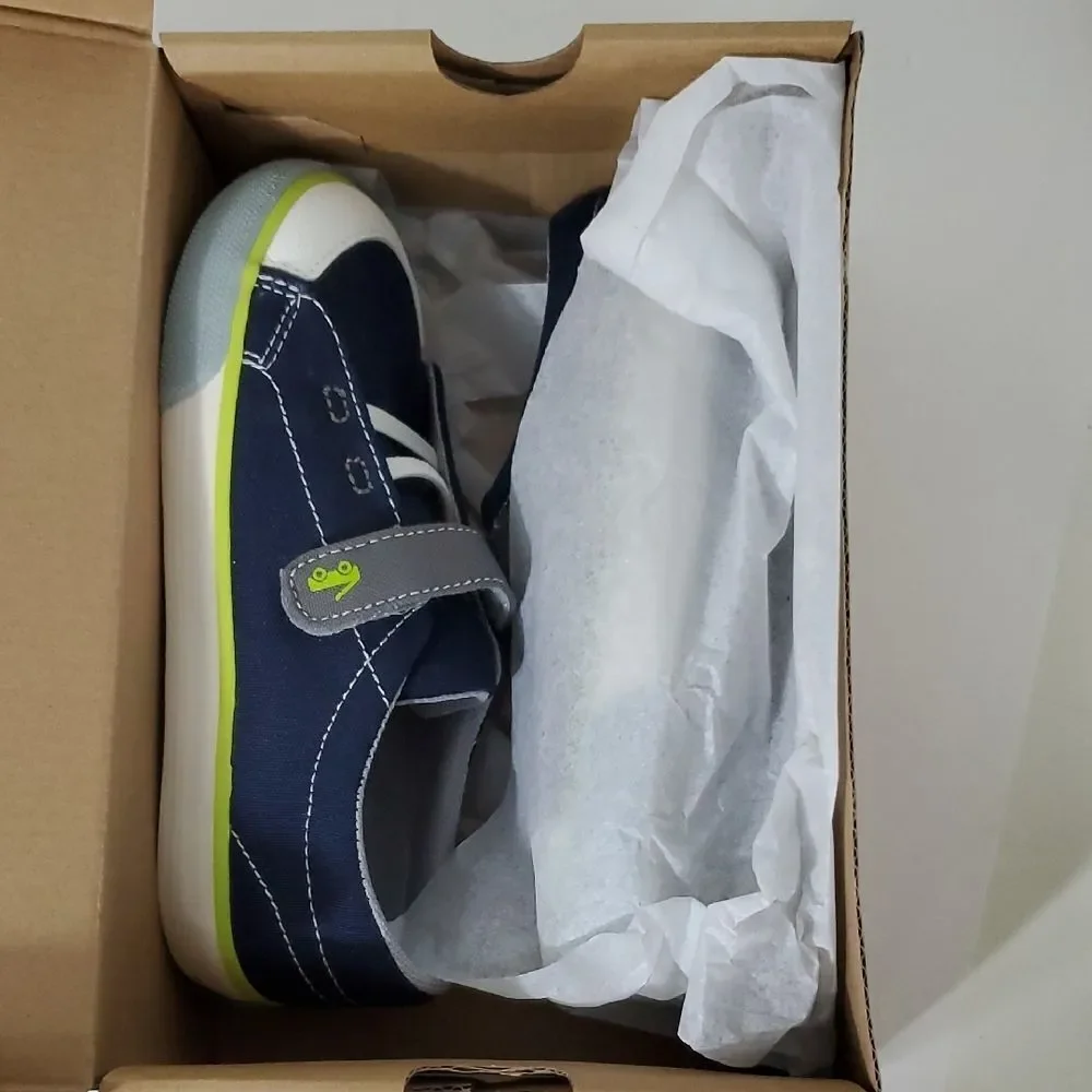 See Kai Run Boys Alex Navy Kids Sneakers Size 12 NIB